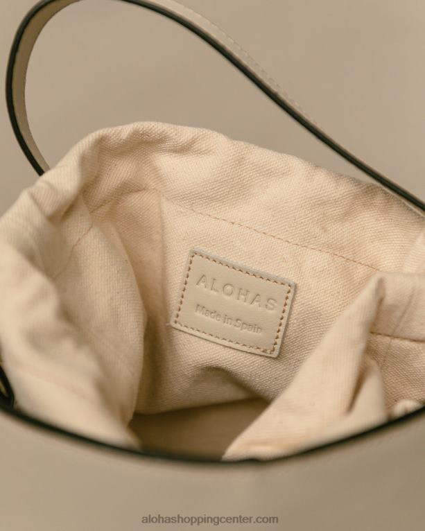 the u venti waffle - bela usnjena torbica ženske Alohas 0D4R81156