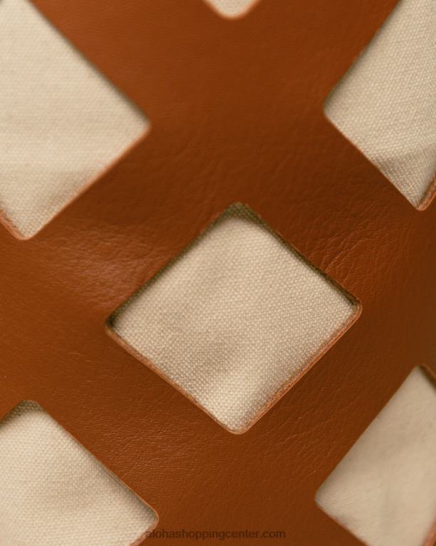 the u venti waffle - rjava usnjena torbica ženske Alohas 0D4R81154