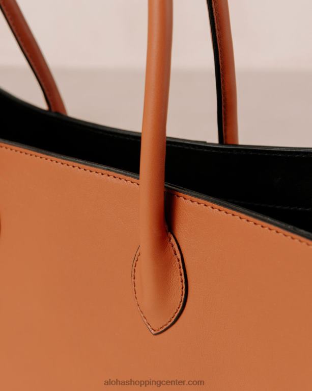 the w scacchi - rjava večbarvna usnjena torbica ženske Alohas 0D4R81049