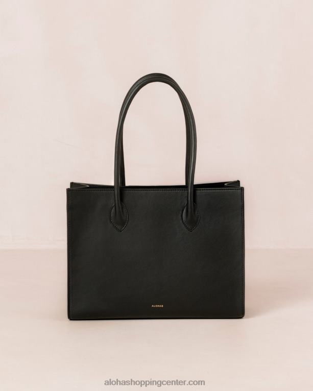 the w scacchi - črna večbarvna usnjena torba ženske Alohas 0D4R81050