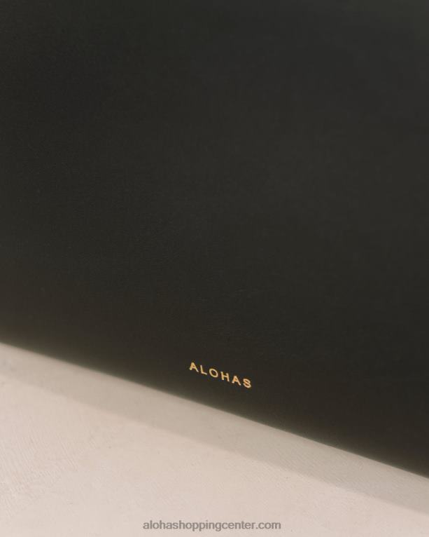 the w scacchi - črna večbarvna usnjena torba ženske Alohas 0D4R81050