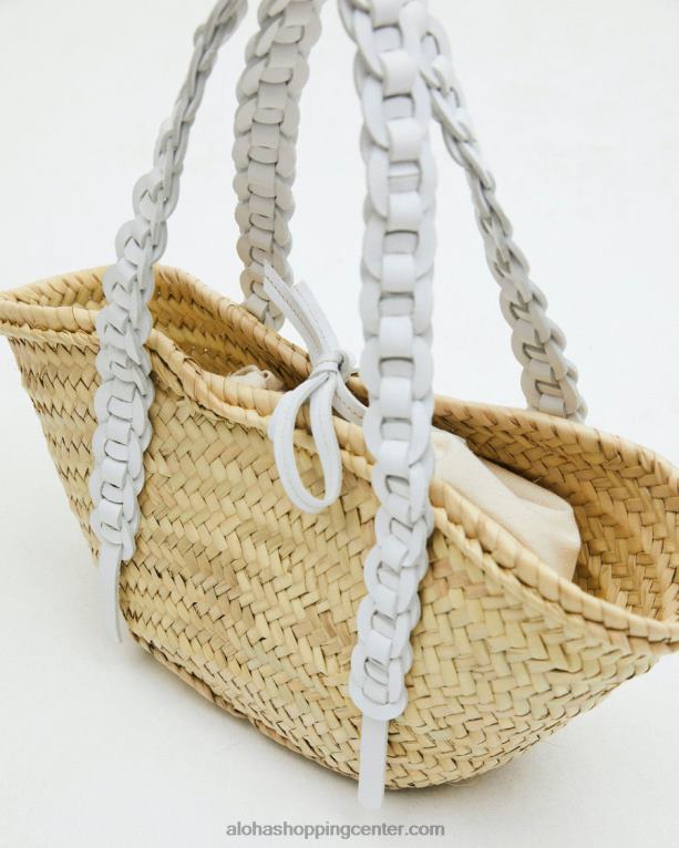 tkana - bela usnjena torbica ženske Alohas 0D4R81174