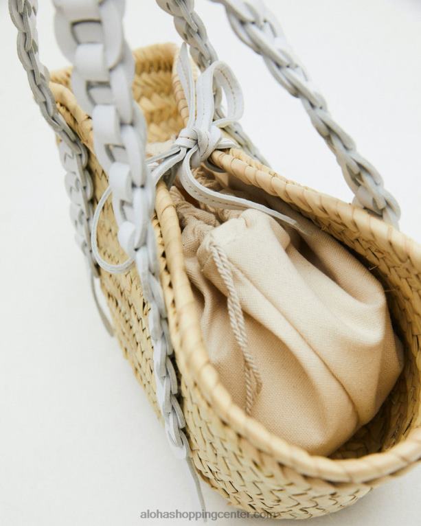 tkana - bela usnjena torbica ženske Alohas 0D4R81174