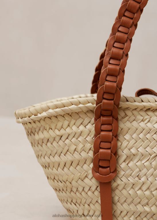 tkana - rjava usnjena torbica ženske Alohas 0D4R81172