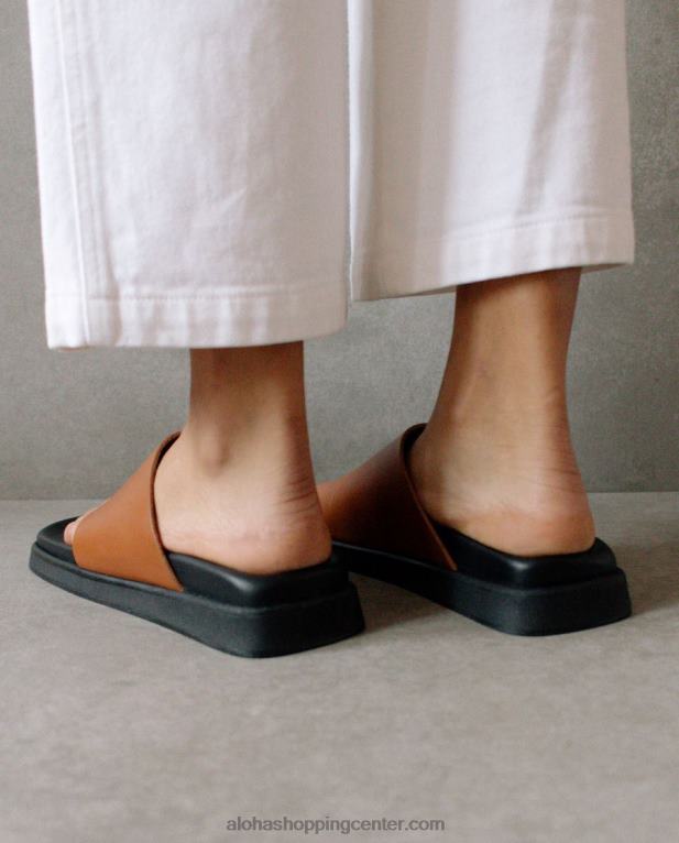 toe ring flop - rjavi usnjeni sandali ženske Alohas 0D4R8219