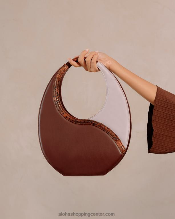 torbica o venti indo - rjava in slezasta usnja ženske Alohas 0D4R81038