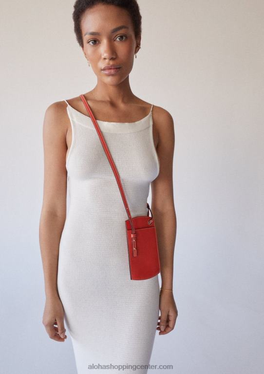 torbica za telefon - oranžna usnjena torbica ženske Alohas 0D4R81129