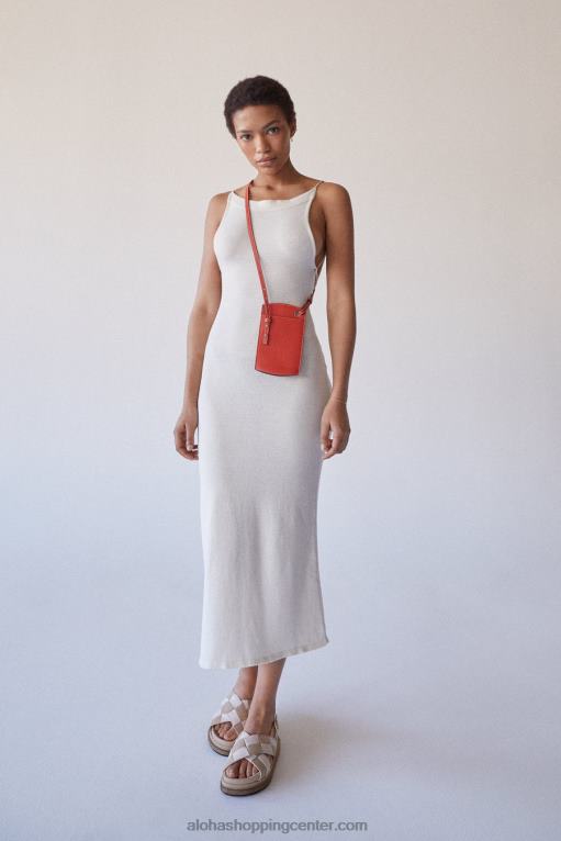 torbica za telefon - oranžna usnjena torbica ženske Alohas 0D4R81129