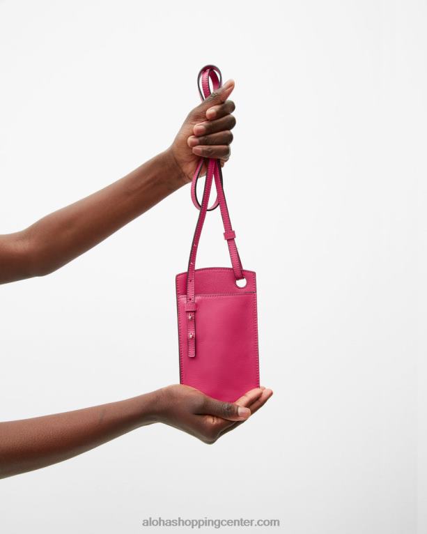 torbica za telefon - roza usnjena torbica ženske Alohas 0D4R81130