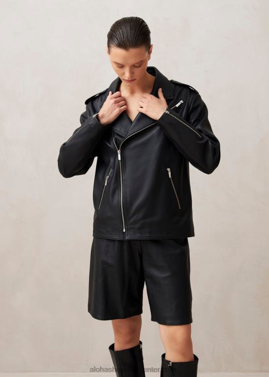 toulouse - črne usnjene kratke hlače ženske Alohas 0D4R81020