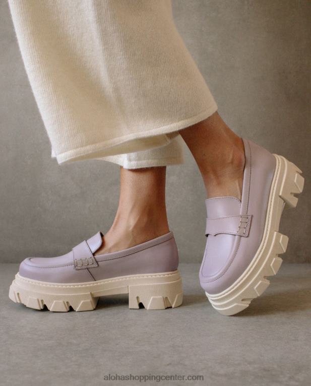 trailblazer - vijoličasti usnjeni loaferji ženske Alohas 0D4R832