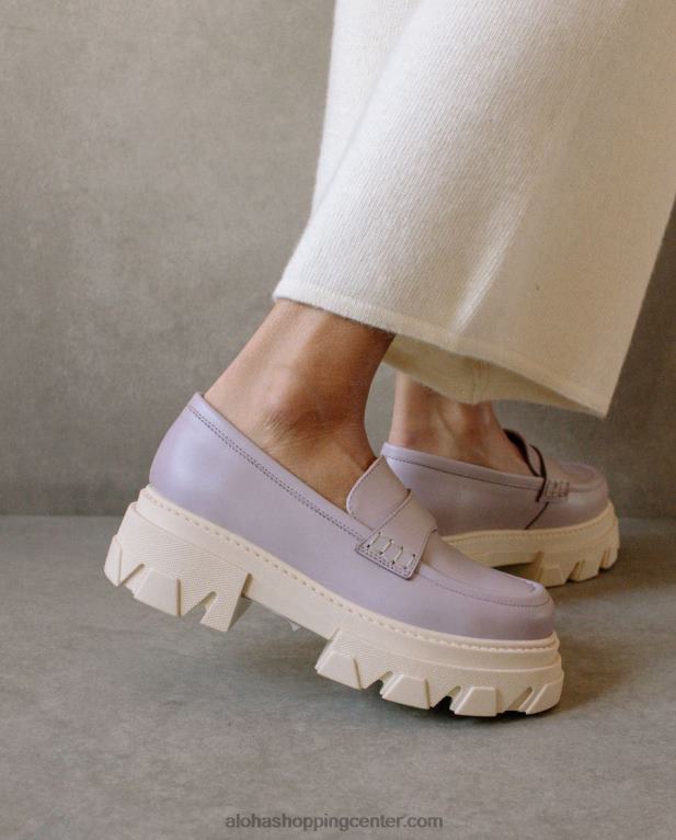 trailblazer - vijoličasti usnjeni loaferji ženske Alohas 0D4R832