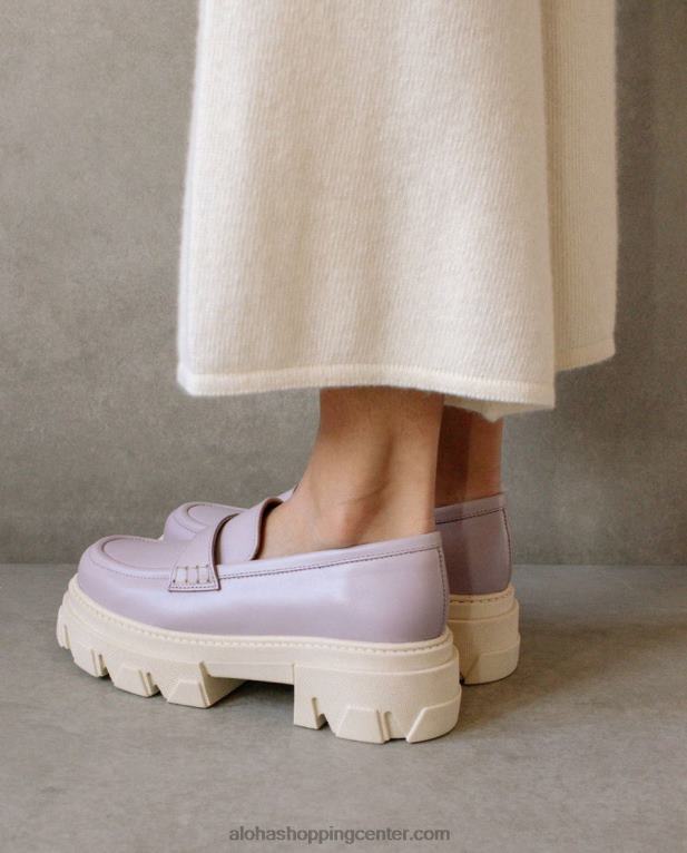 trailblazer - vijoličasti usnjeni loaferji ženske Alohas 0D4R832