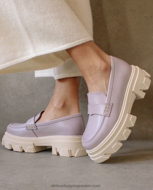 trailblazer - vijoličasti usnjeni loaferji ženske Alohas 0D4R832