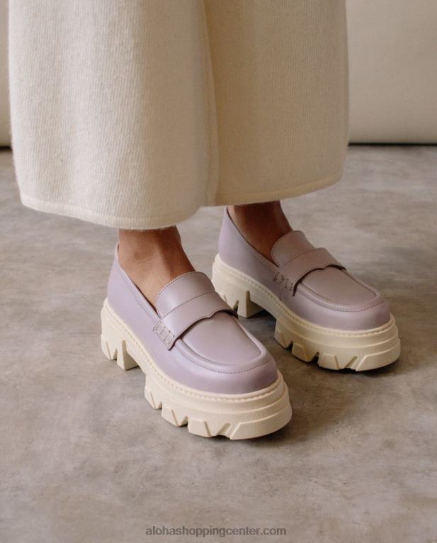 trailblazer - vijoličasti usnjeni loaferji ženske Alohas 0D4R832