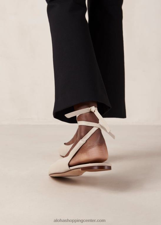 trak - bele usnjene balerinke ženske Alohas 0D4R8310