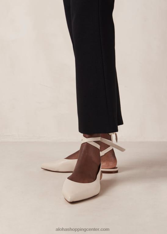 trak - bele usnjene balerinke ženske Alohas 0D4R8310