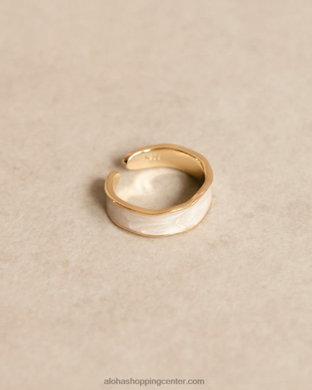 tramen - belo-zlat prstan ženske Alohas 0D4R81107