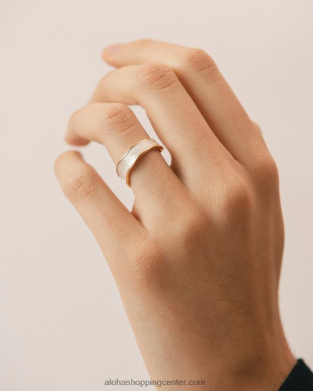 tramen - belo-zlat prstan ženske Alohas 0D4R81107