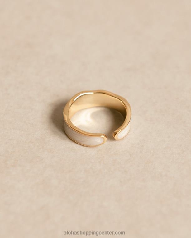 tramen - belo-zlat prstan ženske Alohas 0D4R81107