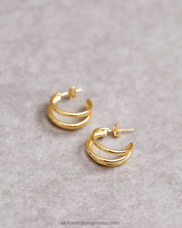 trilogija - zlati uhani ženske Alohas 0D4R81088