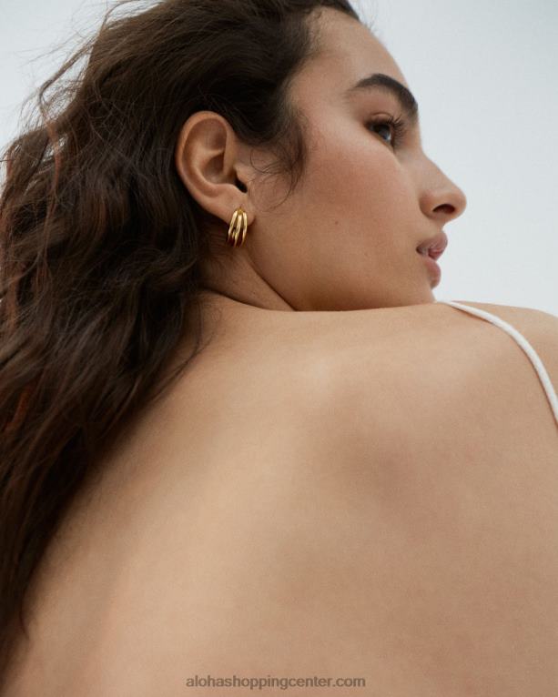 trilogija - zlati uhani ženske Alohas 0D4R81088