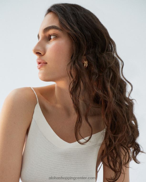 trilogija - zlati uhani ženske Alohas 0D4R81088