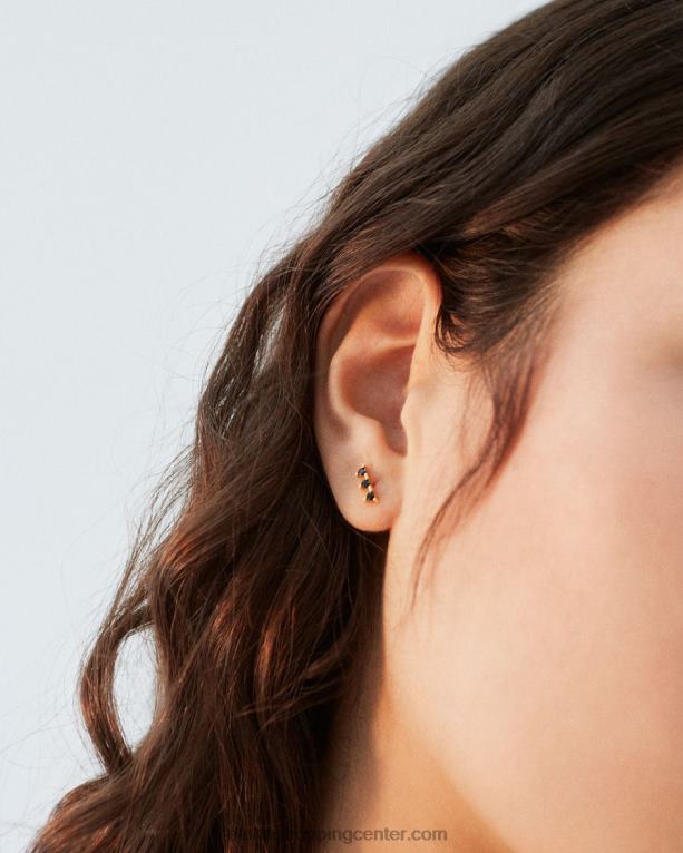 trojček - črni uhani ženske Alohas 0D4R81181