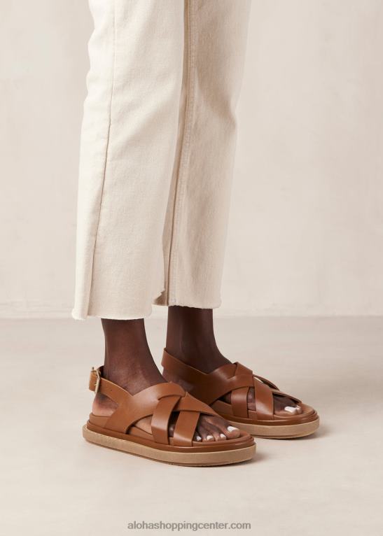 trunca - rjavi usnjeni sandali ženske Alohas 0D4R8371