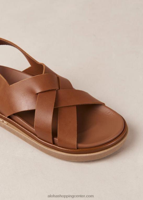 trunca - rjavi usnjeni sandali ženske Alohas 0D4R8371