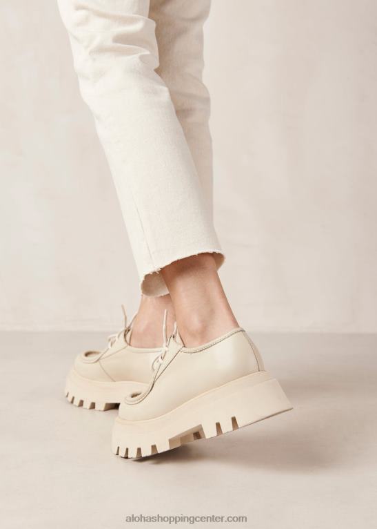 tycoon - beli usnjeni loaferji ženske Alohas 0D4R8153