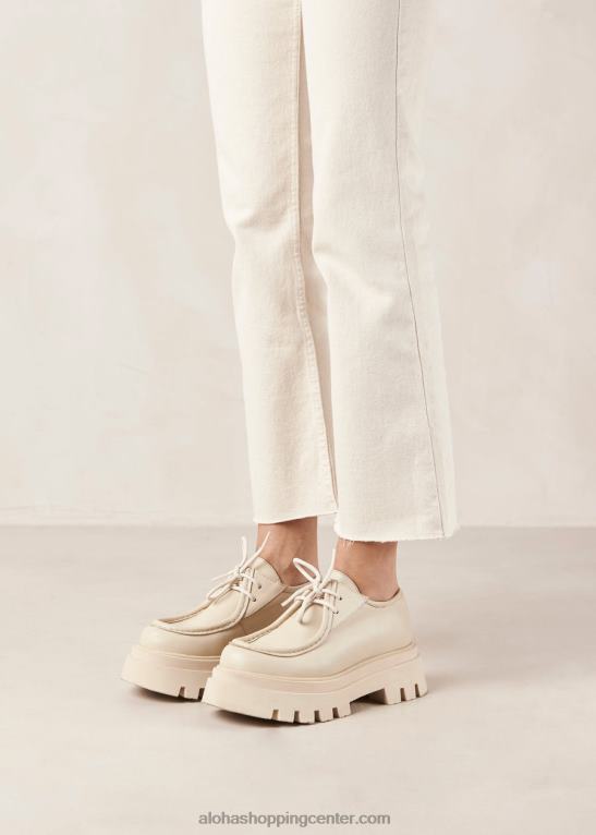 tycoon - beli usnjeni loaferji ženske Alohas 0D4R8153