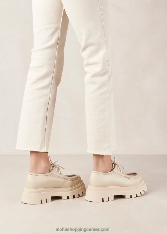 tycoon - beli usnjeni loaferji ženske Alohas 0D4R8153