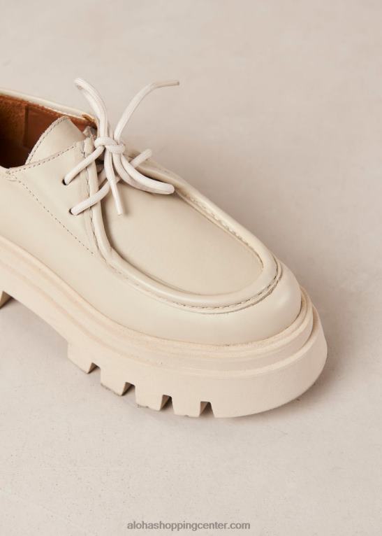 tycoon - beli usnjeni loaferji ženske Alohas 0D4R8153