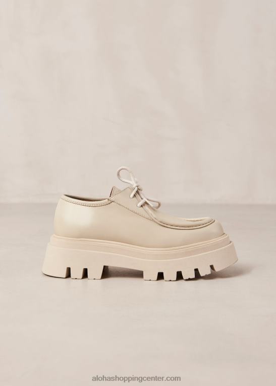 tycoon - beli usnjeni loaferji ženske Alohas 0D4R8153