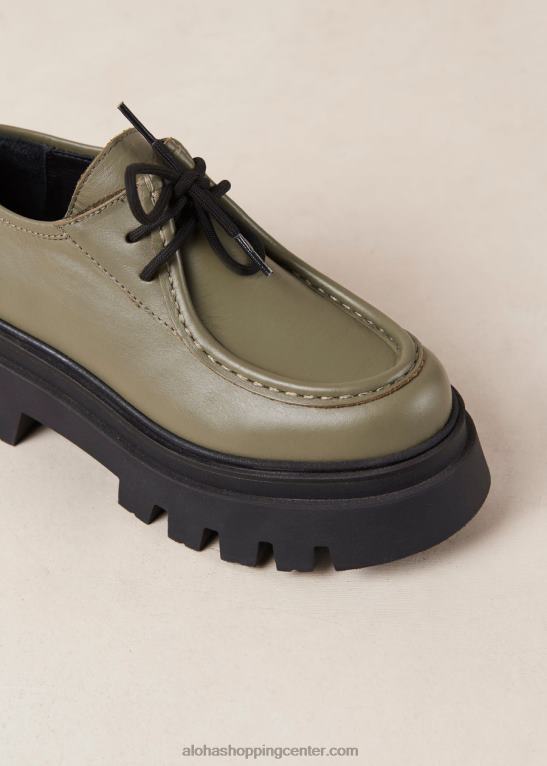 tycoon - zeleni usnjeni loaferji ženske Alohas 0D4R8155