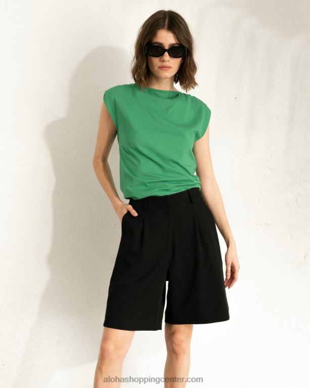 umirjen - zelen bombažni top ženske Alohas 0D4R8788