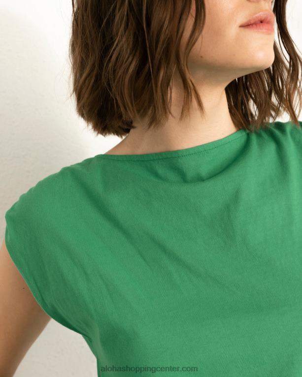 umirjen - zelen bombažni top ženske Alohas 0D4R8788