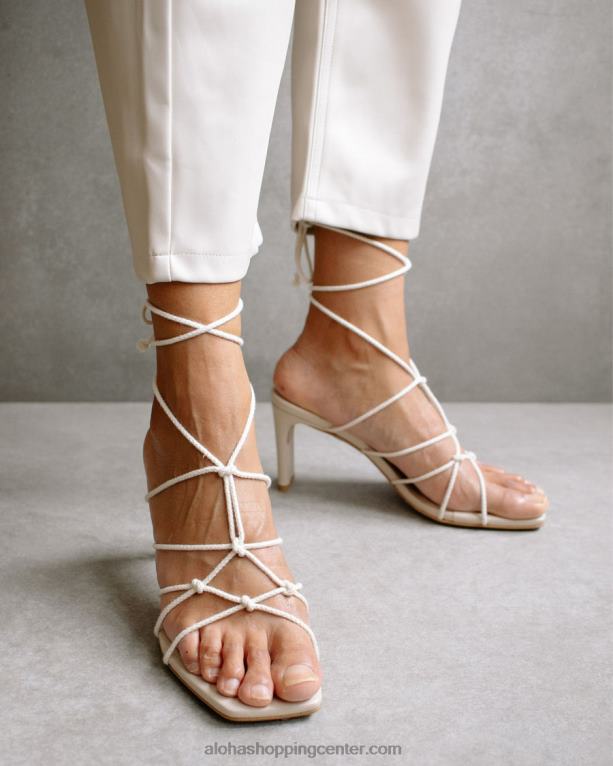 unikatni - beli sandali s peto ženske Alohas 0D4R8505