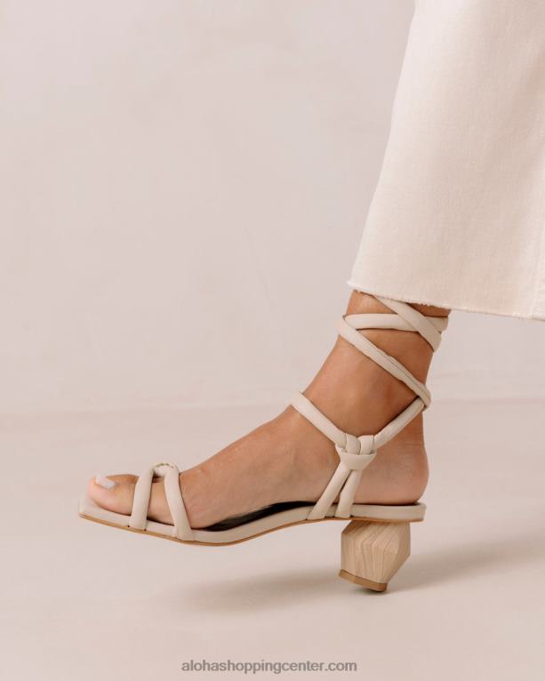 ustvarjalni - beli usnjeni sandali ženske Alohas 0D4R8584