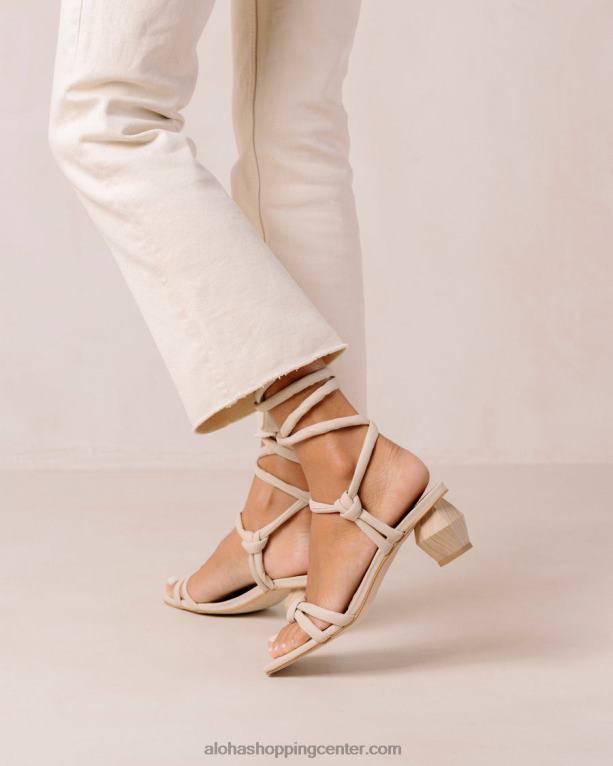 ustvarjalni - beli usnjeni sandali ženske Alohas 0D4R8584