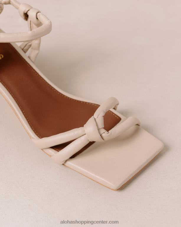 ustvarjalni - beli usnjeni sandali ženske Alohas 0D4R8584