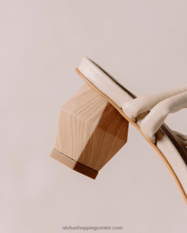 ustvarjalni - beli usnjeni sandali ženske Alohas 0D4R8584