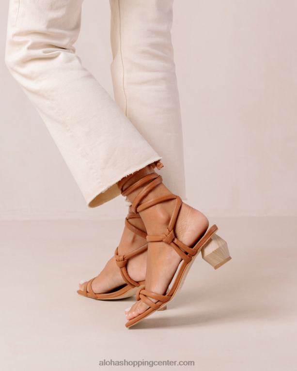 ustvarjalni - rjavi usnjeni sandali ženske Alohas 0D4R8583