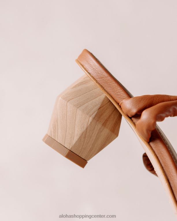 ustvarjalni - rjavi usnjeni sandali ženske Alohas 0D4R8583