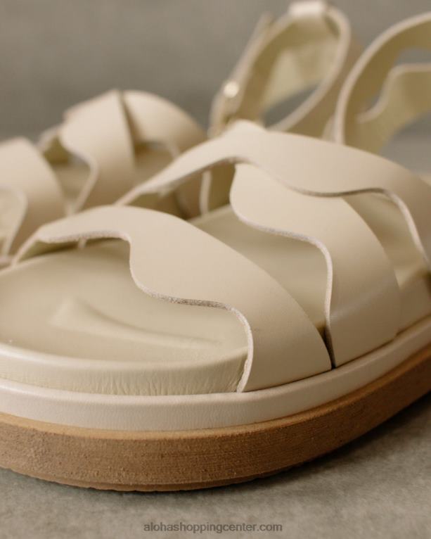 valovite - bele usnjene sandale ženske Alohas 0D4R8279