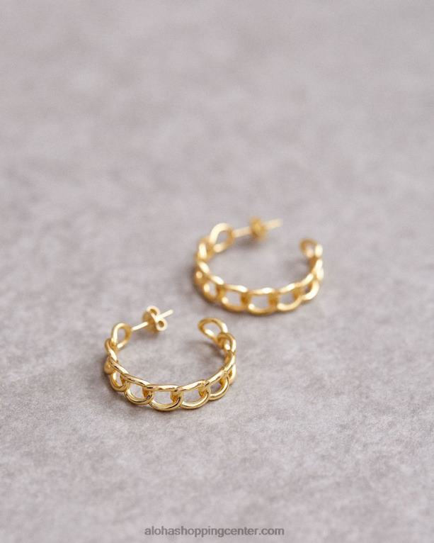 verižica velika - zlati uhani ženske Alohas 0D4R81095