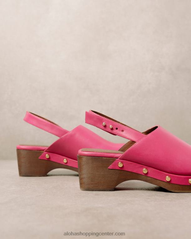 vinil - roza usnjene cokle ženske Alohas 0D4R8422