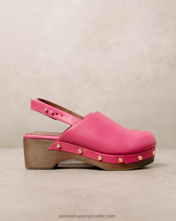 vinil - roza usnjene cokle ženske Alohas 0D4R8422