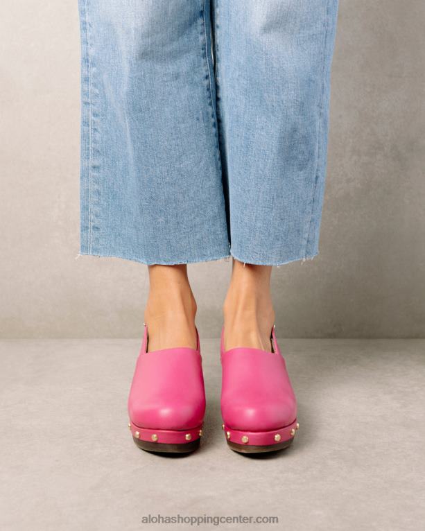 vinil - roza usnjene cokle ženske Alohas 0D4R8422